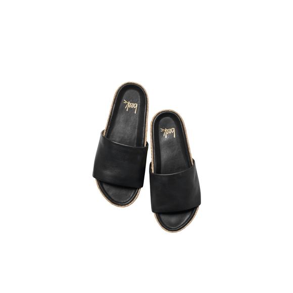 NEW BEEK women albatross jute slide sandal in black - Picture 3 of 3